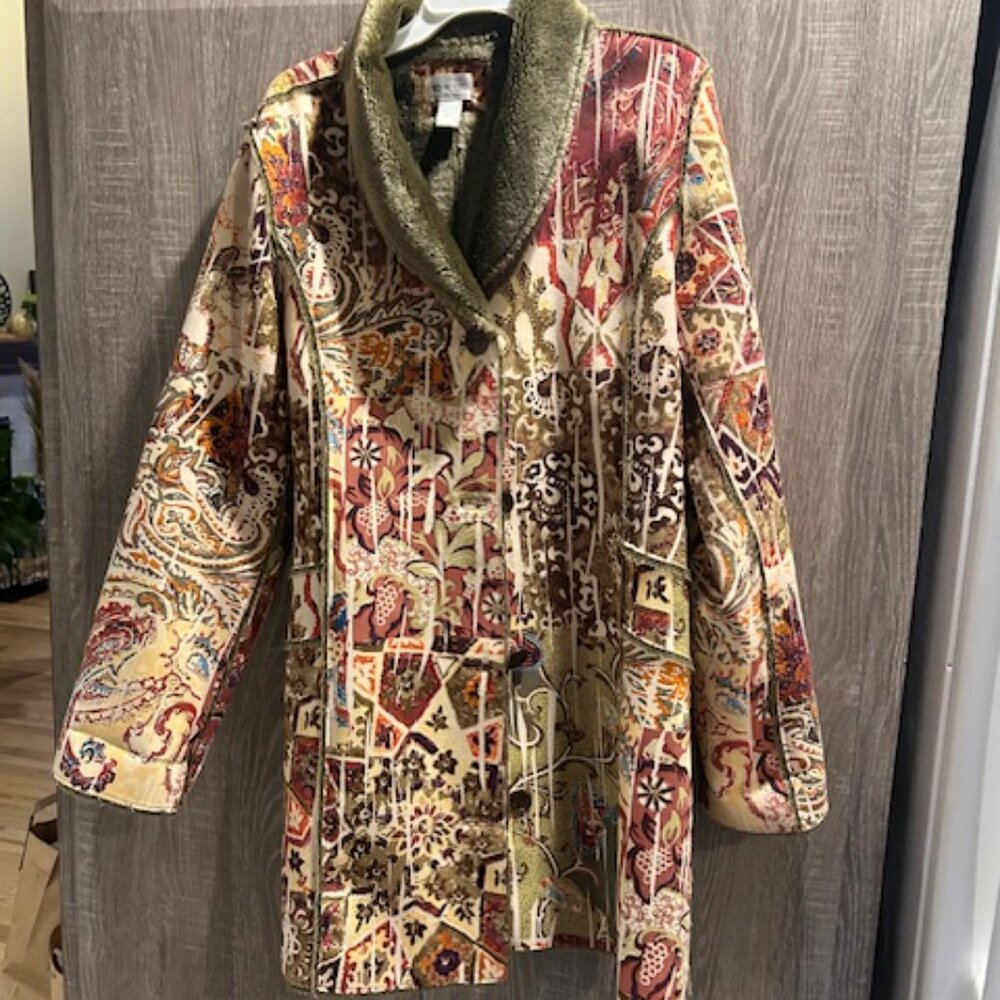 Women's Chico's Printed Coat - Picture 5 of 5